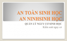 AN TOÀN SINH HỌC, AN NINH SINH HỌC