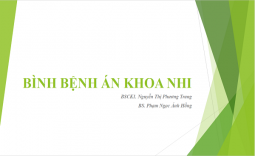 BÌNH BỆNH ÁN KHOA NHI